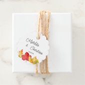 Herbstlaub Gastgeschenk Hochzeit Tags Geschenkanhänger (Beispiel)
