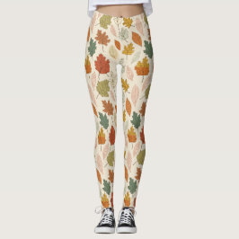 Herbstlaub - Gemütliches Herbstmuster Leggings