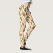Herbstlaub - Gemütliches Herbstmuster Leggings (Rechts)
