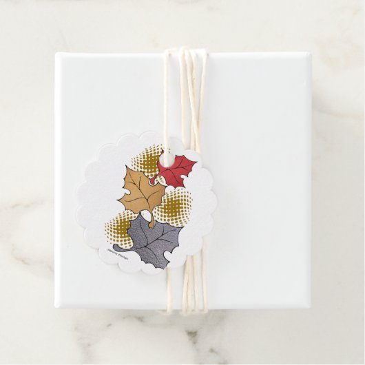 Herbstlaub Geschenkanhänger (Beispiel)