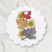 Herbstlaub Geschenkanhänger (Rückseite)