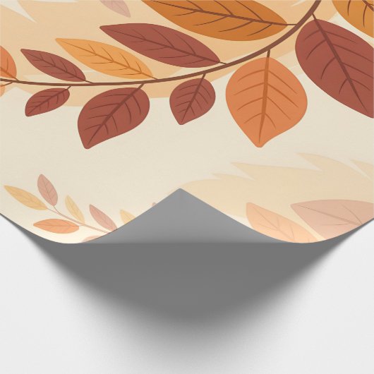 Herbstlaub Geschenkpapier (Ecke)