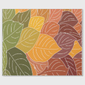 Herbstlaub Geschenkpapier (Flach)