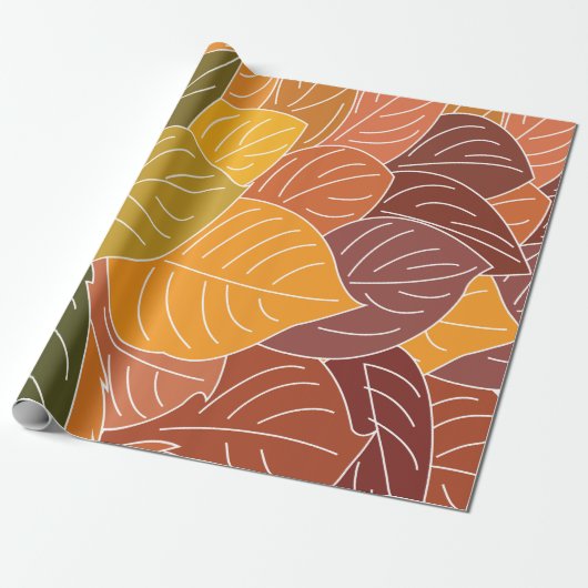 Herbstlaub Geschenkpapier (Ungerollt)