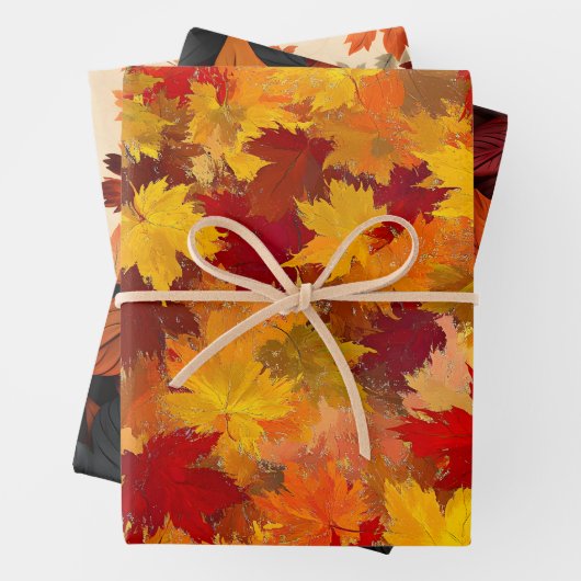 Herbstlaub Gift Wrap - Feiern Sie die Schönheit de Geschenkpapier Set (Beispiel)