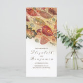 Herbstlaub Glitzer Hochzeitsprogramme Programm (Stehend Vorderseite)
