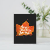 HERBSTLAUB GLÜCKLICH DANKSGIVING TAG POSTKARTE (Stehend Vorderseite)