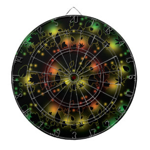 Herbstlaub-Glühen Dartscheibe