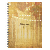 Herbstlaub Goldener Herbst Rustikal Notizblock (Vorderseite)