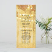 Herbstlaub Goldener Herbst Rustikales Holzprogramm Programm (Stehend Vorderseite)