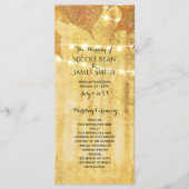 Herbstlaub Goldener Herbst Rustikales Holzprogramm Programm (Vorderseite)