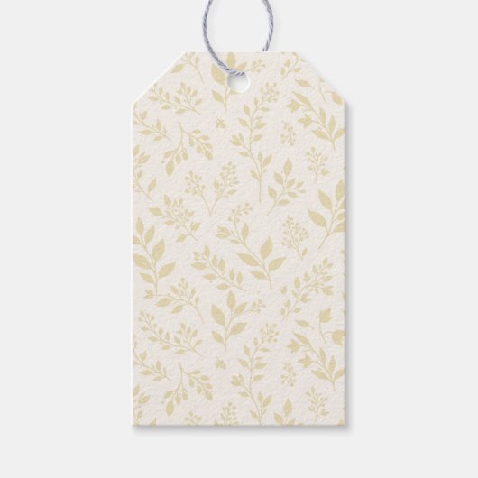 Herbstlaub Goldenes Weizen - Neutral Geschenkanhänger (Vorderseite)