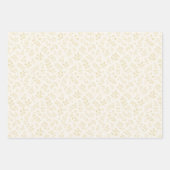 Herbstlaub Goldenes Weizen - Neutral Geschenkpapier Set (Vorderseite)