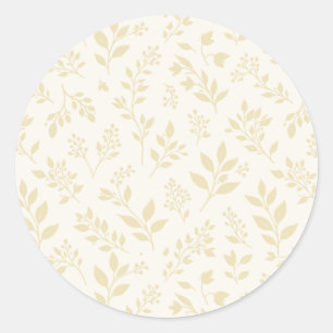 Herbstlaub Goldenes Weizen - Neutral Runder Aufkleber