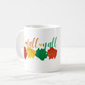 Herbstlaub Grafik: T - Shirt im Herbst Kaffeetasse (Vorderseite Links)