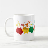 Herbstlaub Grafik: T - Shirt im Herbst Kaffeetasse (Links)