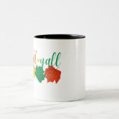Herbstlaub Grafik: T - Shirt im Herbst Zweifarbige Tasse (Mittel)