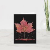 Herbstlaub Grafisches T-Shirt - Beliebter Fall Karte (Vorderseite)