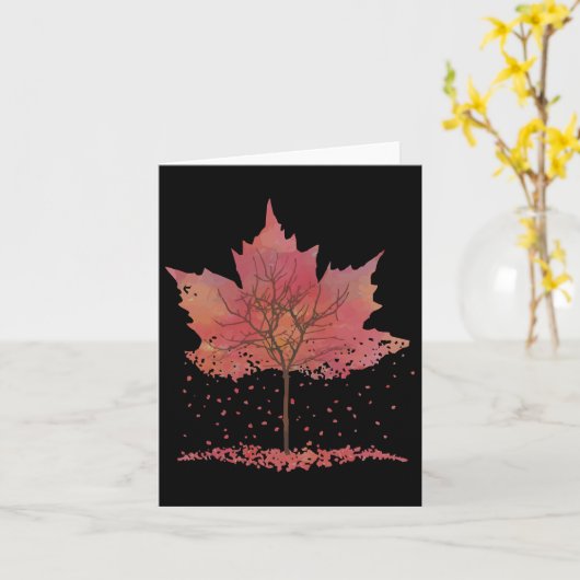 Herbstlaub Grafisches T-Shirt - Beliebter Fall Karte (Gelbe Blume)