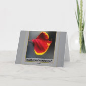 Herbstlaub Grußkarte Karte (Rückseite)