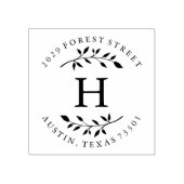 Herbstlaub Gummistempel (Prägung)