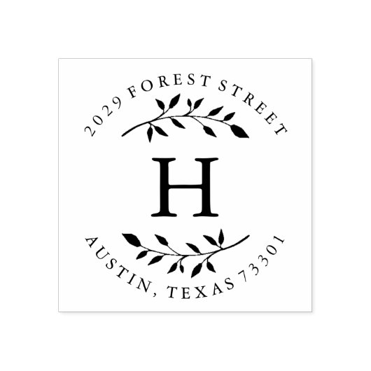 Herbstlaub Gummistempel (Prägung)