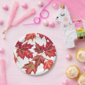 Herbstlaub Herbst Brautparty oder Hochzeit Pappteller (Party)