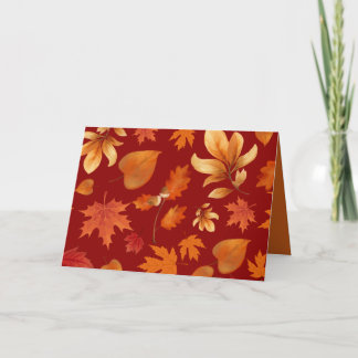 Herbstlaub Herbst Glück Karte
