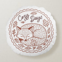 Herbstlaub Herbst Natur Rundkissen