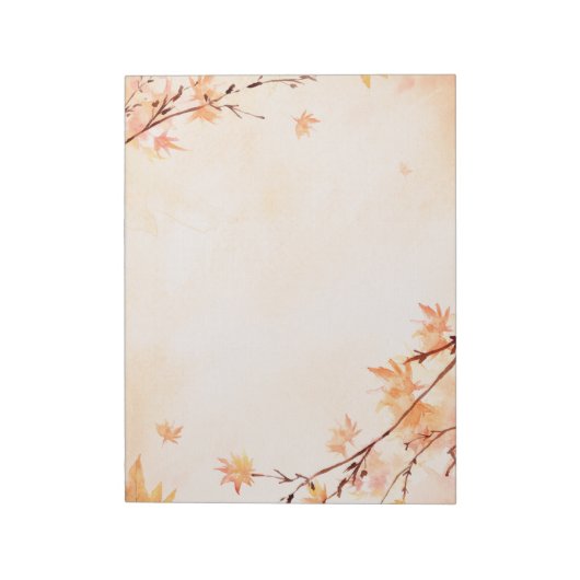 Herbstlaub Herbst-Notepad Notizblock (Rotiert)
