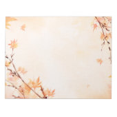 Herbstlaub Herbst-Notepad Notizblock (Vorderseite)