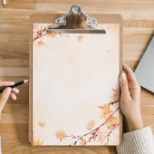 Herbstlaub Herbst-Notepad Notizblock