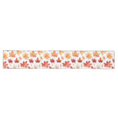 Herbstlaub Herbst Terracotta Brown Boho Muster Großer Tischläufer (Horizontal)