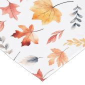 Herbstlaub Herbst Terracotta Brown Boho Muster Großer Tischläufer (Ecke)