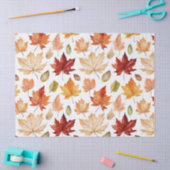 Herbstlaub Herbst Terracotta Brown Boho Muster Seidenpapier (Basteln)