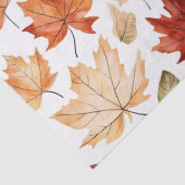 Herbstlaub Herbst Terracotta Brown Boho Muster Seidenpapier (Detail)