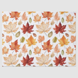 Herbstlaub Herbst Terracotta Brown Boho Muster Seidenpapier