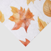 Herbstlaub Herbst Terracotta Brown Boho Muster Seidenpapier (Detail)