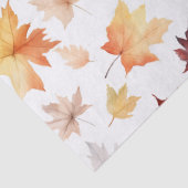 Herbstlaub Herbst Terracotta Brown Boho Muster Seidenpapier (Detail)