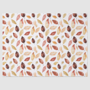 Herbstlaub Herbst Terracotta Brown Boho Muster Seidenpapier