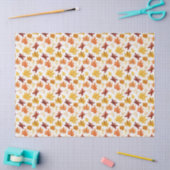 Herbstlaub Herbst Terracotta Brown Boho Muster Seidenpapier (Basteln)