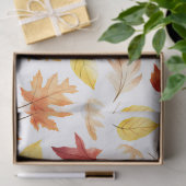 Herbstlaub Herbst Terracotta Brown Boho Muster Seidenpapier (Geschenk)