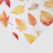 Herbstlaub Herbst Terracotta Brown Boho Muster Seidenpapier (Detail)