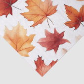 Herbstlaub Herbst Terracotta Brown Boho Muster Seidenpapier (Detail)