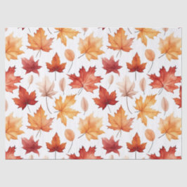 Herbstlaub Herbst Terracotta Brown Boho Muster Seidenpapier