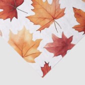 Herbstlaub Herbst Terracotta Brown Boho Muster Seidenpapier (Detail)