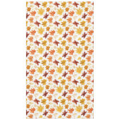 Herbstlaub Herbst Terracotta Brown Boho Muster Tischdecke (Vorderseite)