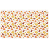 Herbstlaub Herbst Terracotta Brown Boho Muster Tischdecke (Vorderseite (Horizontal))