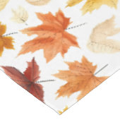 Herbstlaub Herbst Terracotta Brown Boho Muster Tischdecke (Schrägansicht)