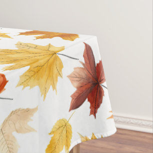Herbstlaub Herbst Terracotta Brown Boho Muster Tischdecke
